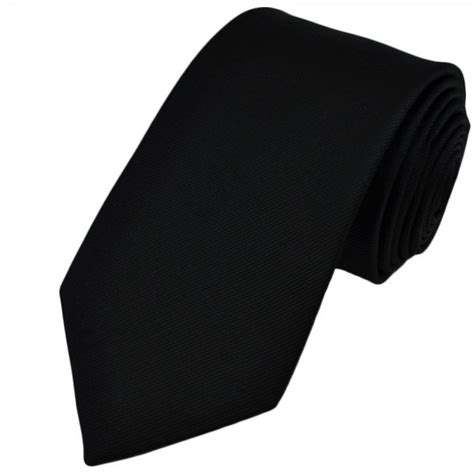 Tie Black Silk 